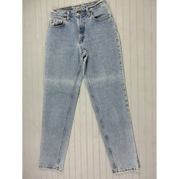 Levis Size 5 Womens Jeans Relaxed Fit Tapered Leg Cotton Light Wash Mid … - Picture 1 of 5